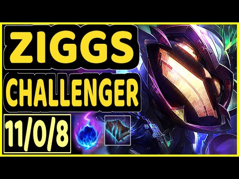 MATSUKAZE (ZIGGS) - 11/0/8 KDA CHALLENGER GAMEPLAY - BR