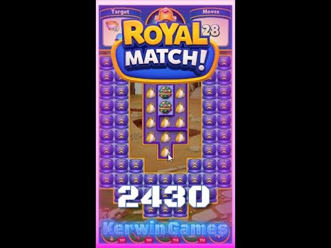 Royal Match Level 2430 - No Boosters Gameplay