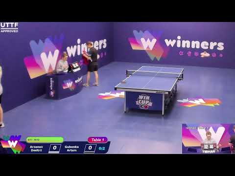 WINners CUP table 1 30.01 Arzanov Dmitrii - Gubenko Artem 19:00
