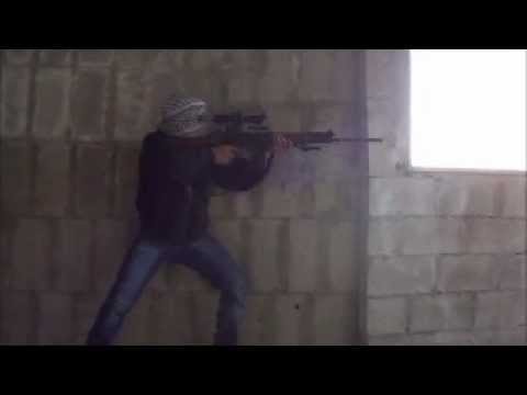 استهداف قناصي كتيبة أحرار قاسيون قوات النظام داخل رحبة الدبابات في حي القابون في مدينة دمشق