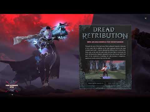Dota 2 Drow Ranger Dread Retribution Arcana in-game intro