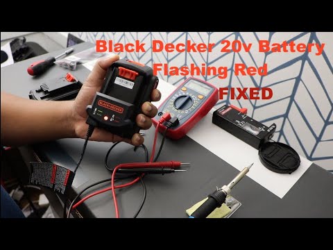FIXED || Black Decker 20v Battery flashing red