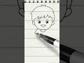 Drawing Cute Easy Boy ❤ #howtodraw #boy #short