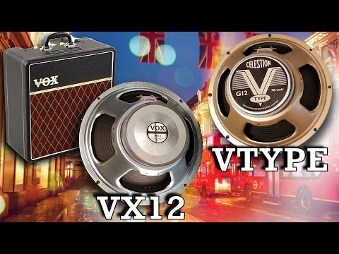 Vox Ac4c1-12 Speaker Comparison - VX12 (Seventy 80) vs G12 VType