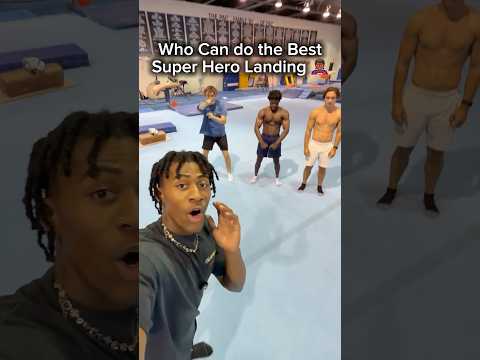 Who can Stick the Best Superhero Landing? 🤔 @dylan.grogan @FrederickFlips