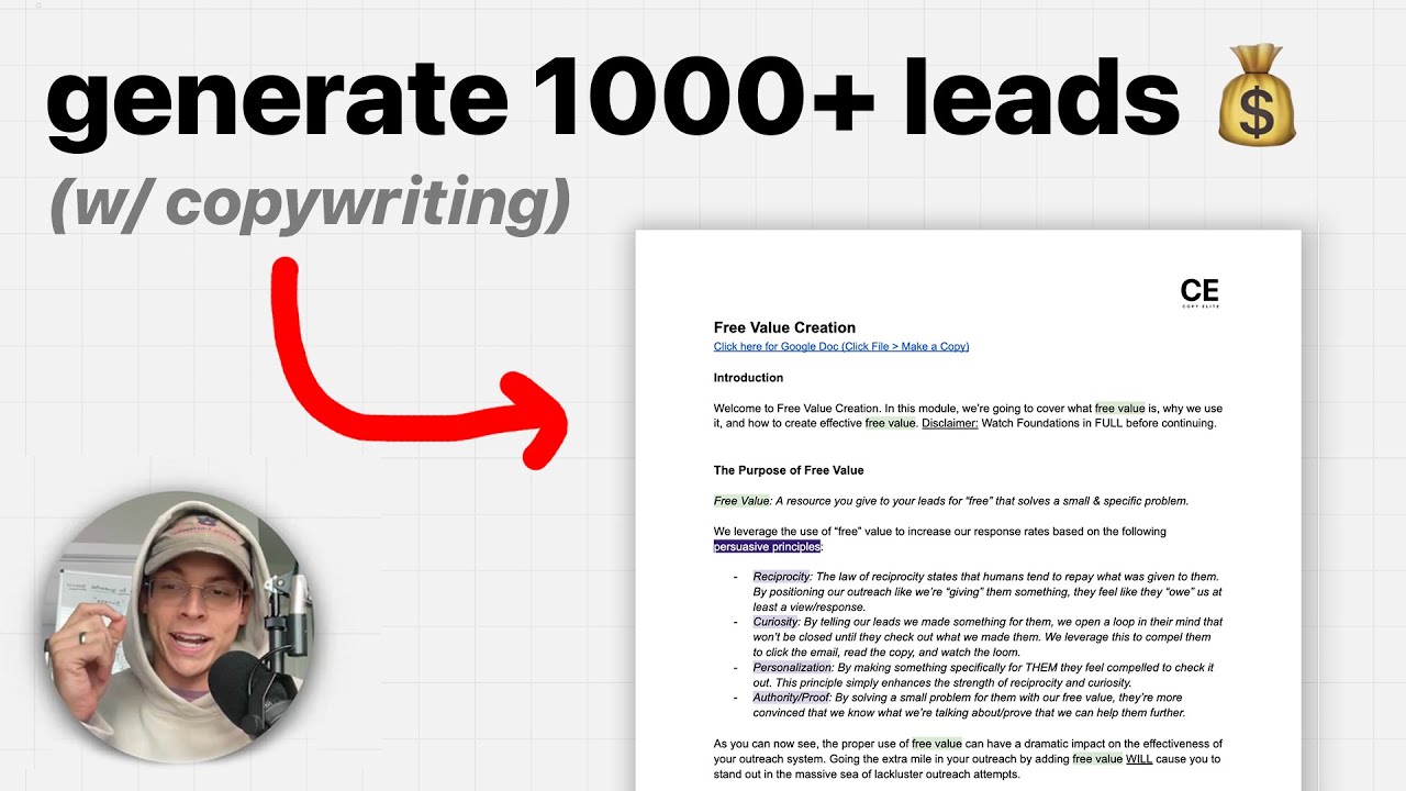 how I generate 1000+ leads for my clients (copywriting)