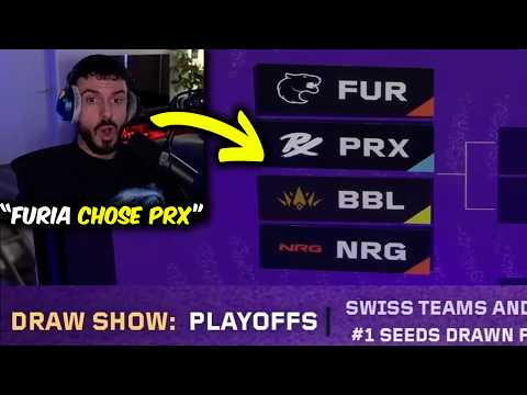 Tarik Reacts To Masters Santiago Playoffs LIVE DRAW! (PRX vs FURIA)
