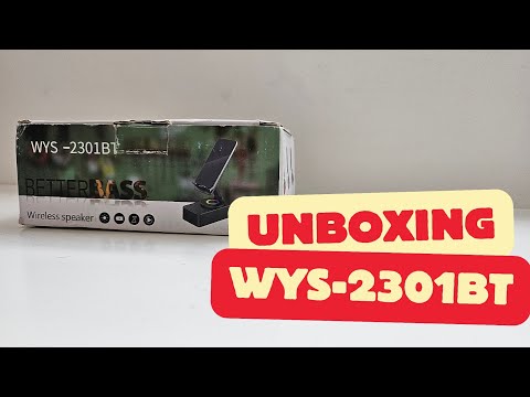 Unboxing WYS-2301BT Wireless Speaker Unboxing Better Bass & LED Effects.#unboxing #speaker #asmr