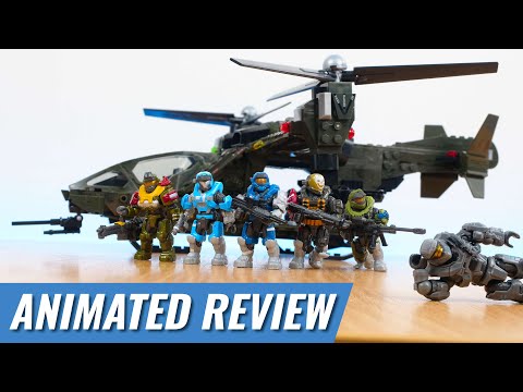 Falcon Sweep - Animated Set Review (Halo Mega Construx Stop Motion)