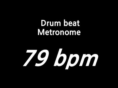 79 bpm metronome drum