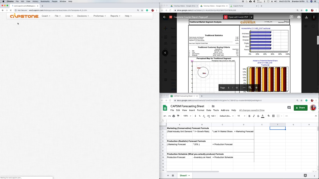 CapSim Tutorial Walkthrough