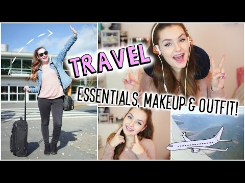 Travel Essentials, Makeup & Outfit! Video