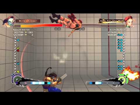Nassim-69700 [Vega] Vs Ecchi_Kimochi [Cammy] SSF4 AE Online Ranked Matches - PSN