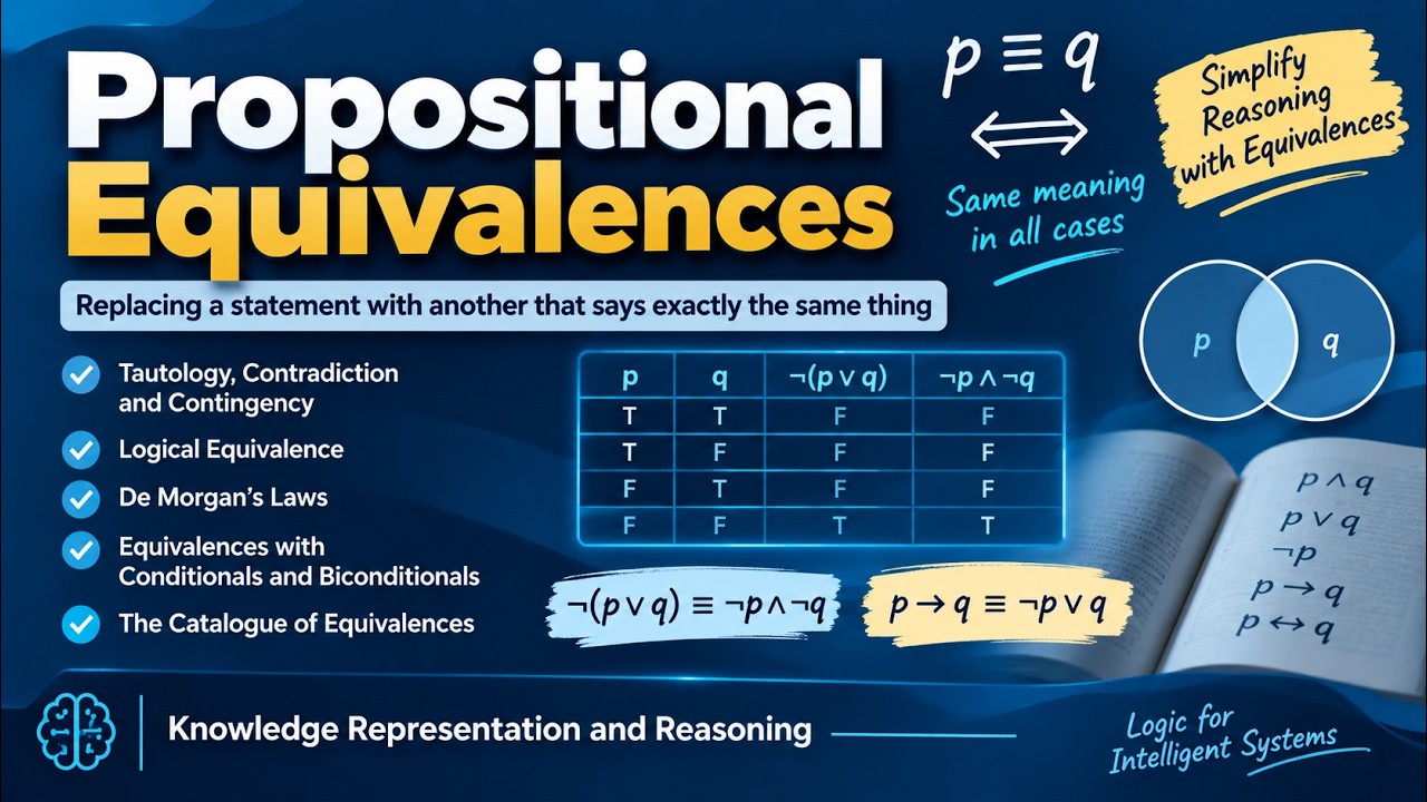 KRR Lecture 06 - Tautology and Logical Equivalences