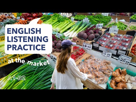 メルボルンのマーケットとカフェでのリスニング練習 (English Listening Practice | Shopping at a market and cafe in Melbourne)