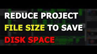 PROJECT DATA TOO LARGE ⁉️ Reducing it🔻 #Cubase Pro