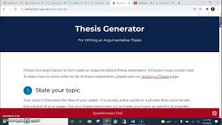 Thesis Generator