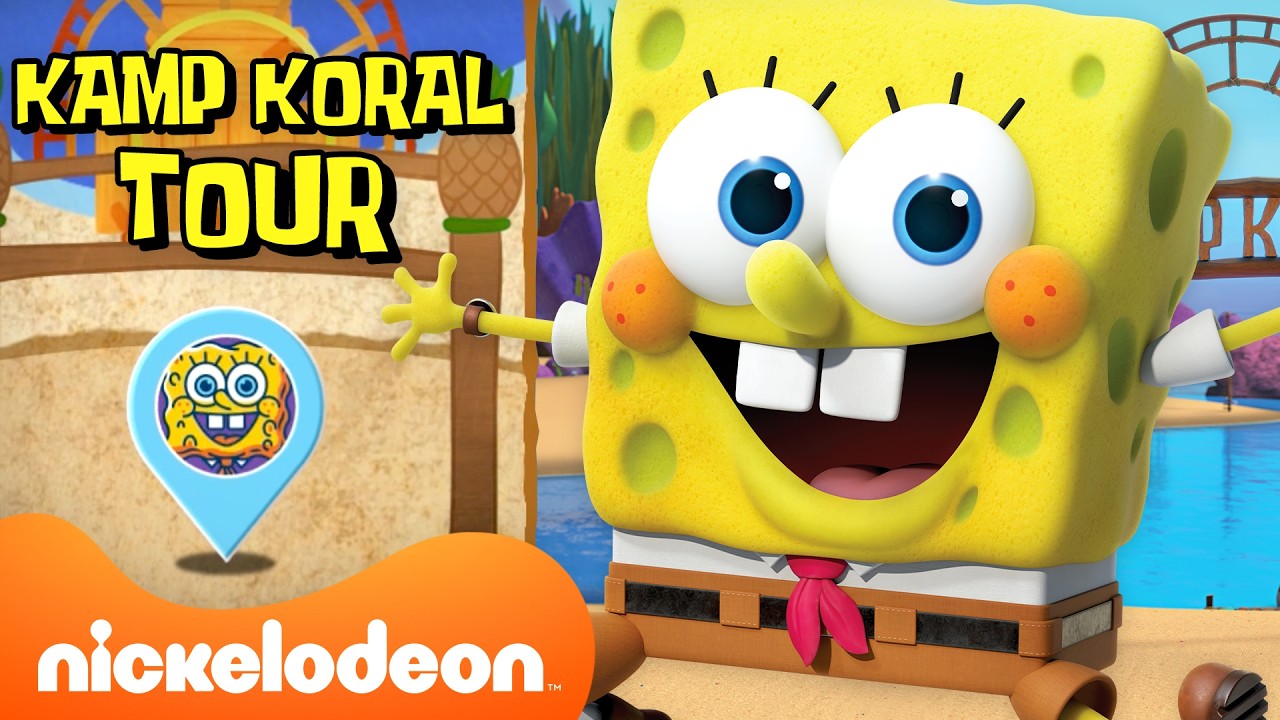 Kamp Koral | Tur Keliling Kamp Koral dengan GPS📍⛺️ | 60 Menit | Nickelodeon Bahasa