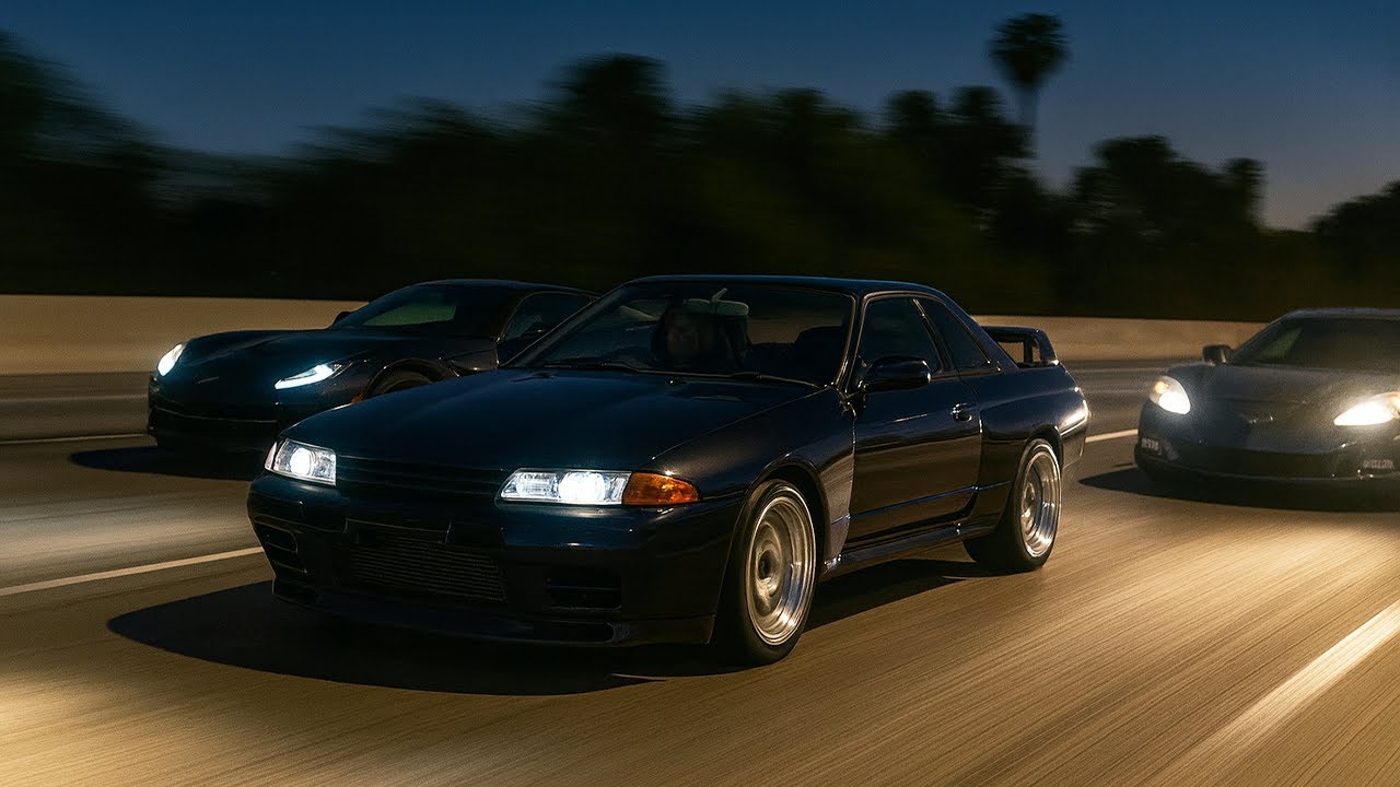 Roll Racing My R32 GTR Against FAST Corvettes and BMWs!