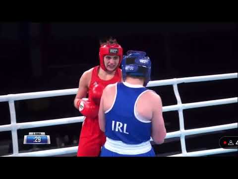 EUBC U22 FINAL 75kg Makhno Karolina UKR- Carabine Aoibhe IRL