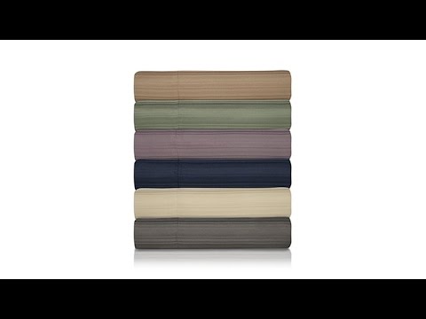Concierge Collection Herringbone Woven 4piece Sheet Set