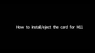 4 .How to install eject SD card for  FiiO M11