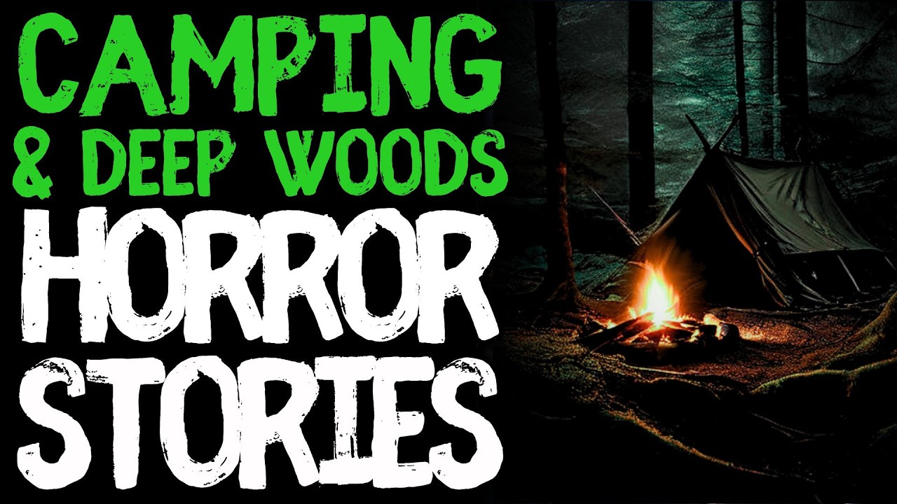 True Camping / Deep Woods Scary Horror Stories for Sleep | Black Screen With Rain Sounds