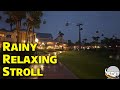 Relaxing Rainy Night Stroll At Disney S Caribbean Beach Resort