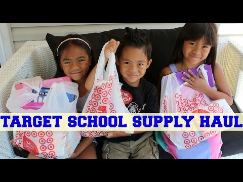 Back To School: TARGET SUPPLIES HAUL w/TeamYniguez | MommyTipsByCole