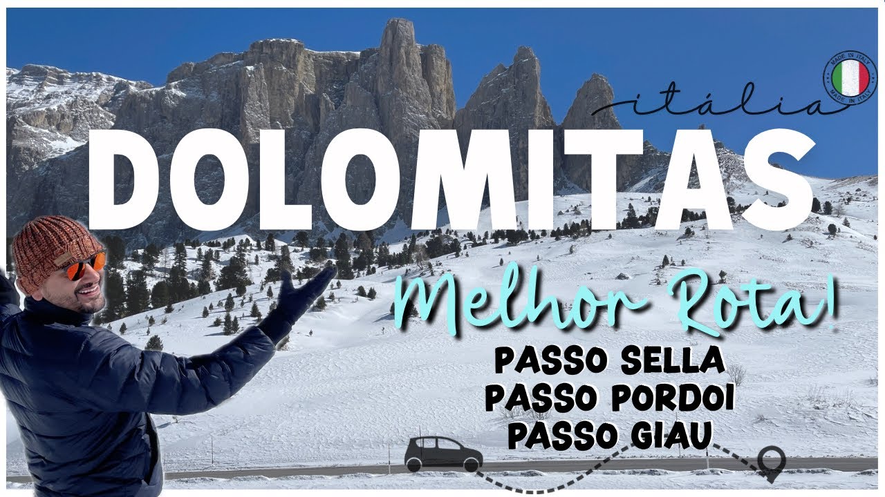 ROAD TRIP nas DOLOMITAS: A melhor ROTA de CARRO pelas Estradas dos ALPES ITALIANOS | Itália | 4K
