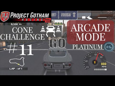 Project Gotham Racing 2 Arcade Mode Platinum  |  Let's Play  |  Cone Challenge #11