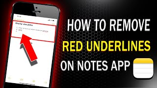 How to Remove Red line on Notes App? |iPhone & iPad