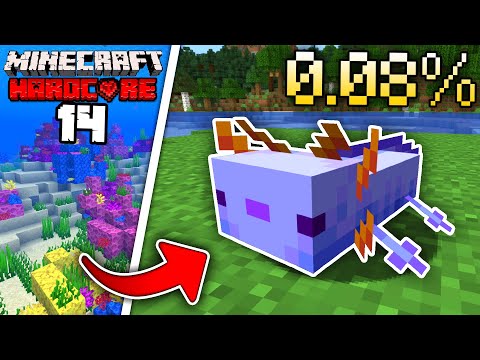 I FINALLY got the RARE BLUE AXOLOTL in Hardcore...