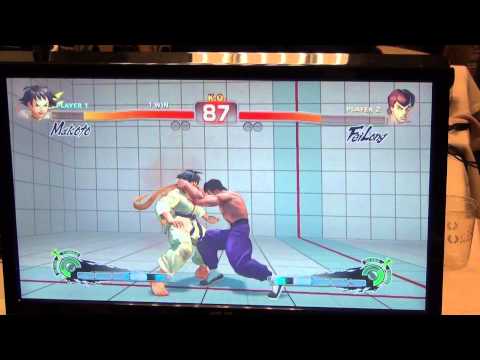 EVO 2013 SSFIV AE: Quarter Finals - Misse (Makoto) vs ET (Fei Long)