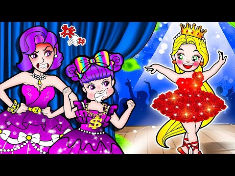🎀 **Paper Dolls Rich vs Poor vs Broke! Rapunzel in the Ballet Contest – Who Will Win? 💥**