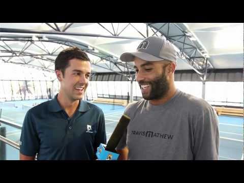 Qualifiers: James Blake Interview - Australian Open 2013