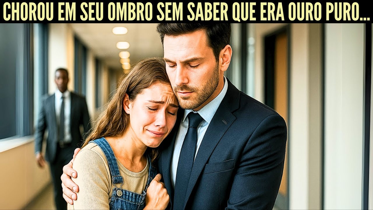 FAXINEIRA CHORA E PEDE UM ABRAÇO A UM ESTRANHO, SEM IMAGINAR QUE É SEU CHEFE MILIONÁRIO...