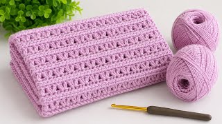 Easy Crochet Stitch Pattern π Beautiful Blanket Tutorial For Beginners
