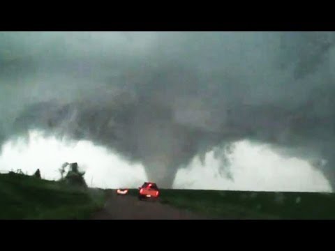 Caught on Tape:  An Incredible 'Double' Tornado Strikes