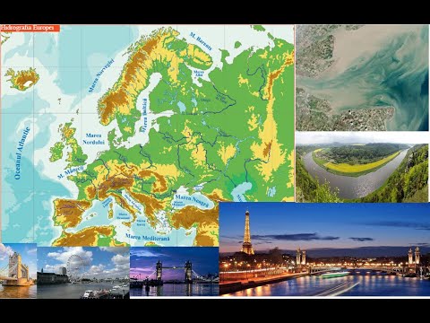 Europa - Hidrografia - lecție de geografie - Elemente de geografie umană și Geografia Europei