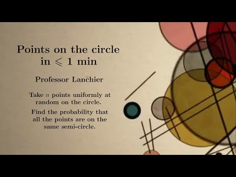 Points on the circle in under one minute.