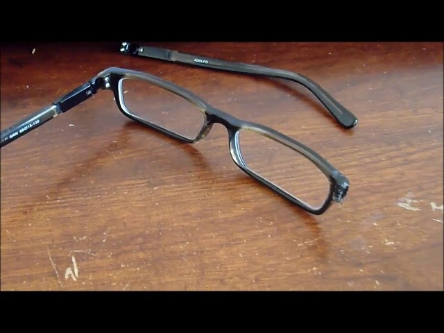 how to fix broken glasses frame metal