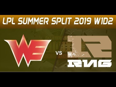 Team WE vs Royal Never Give Up | LPL Summer 2019 W1G1 | FULL GAME
