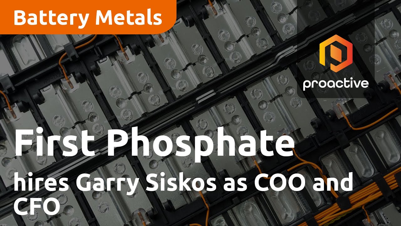 First Phosphate announces company has hired Garry Siskos as COO and CFO