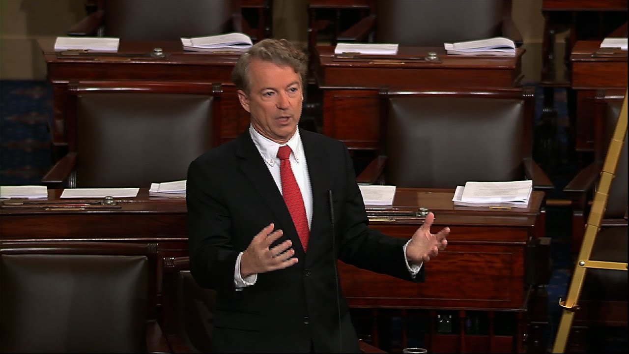 Sen. Rand Paul Sets to Block Budget Vote - YouTube