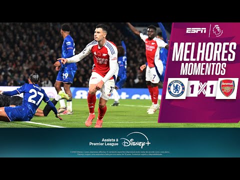 Gols e lances de Chelsea x Arsenal