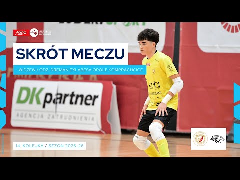Widzew Łódź - Dreman Exlabesa Opole Komprachcice 4:3 SKRÓT 14. kolejka (2025/26)