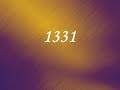 chiffre angélique: signification du  nombre 1331 ou de l'heure miroir inversée 13H31