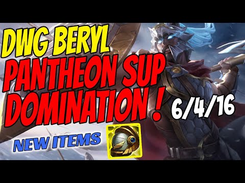 Damwon Gaming BeryL Plays PANTHEON Support vs Challenger Gameplay New Items Season 11