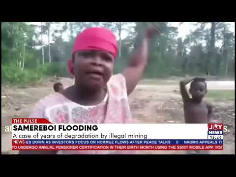 Samreboi flooding: A case of years of degradation by illegal mining.